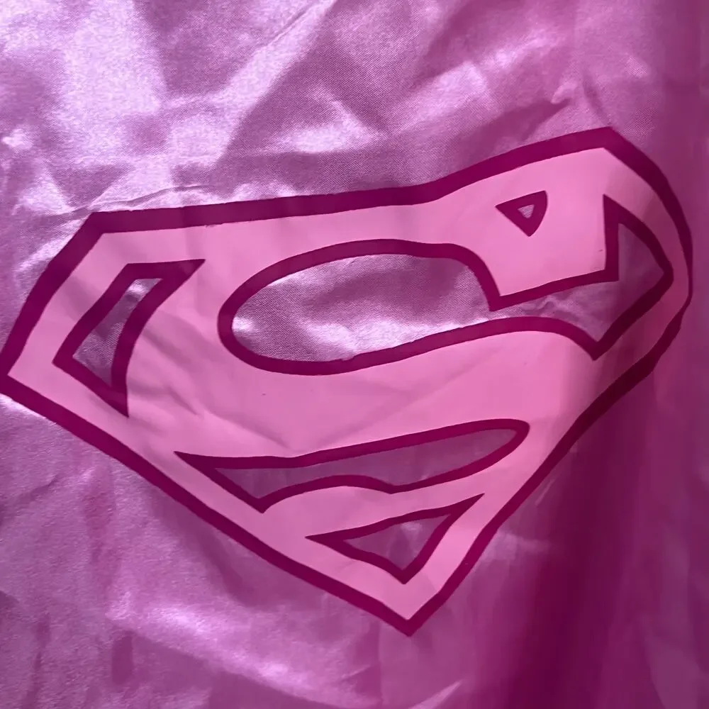 Rubie's Costumes Supergirl Cape Pink With Hook and Loop‎